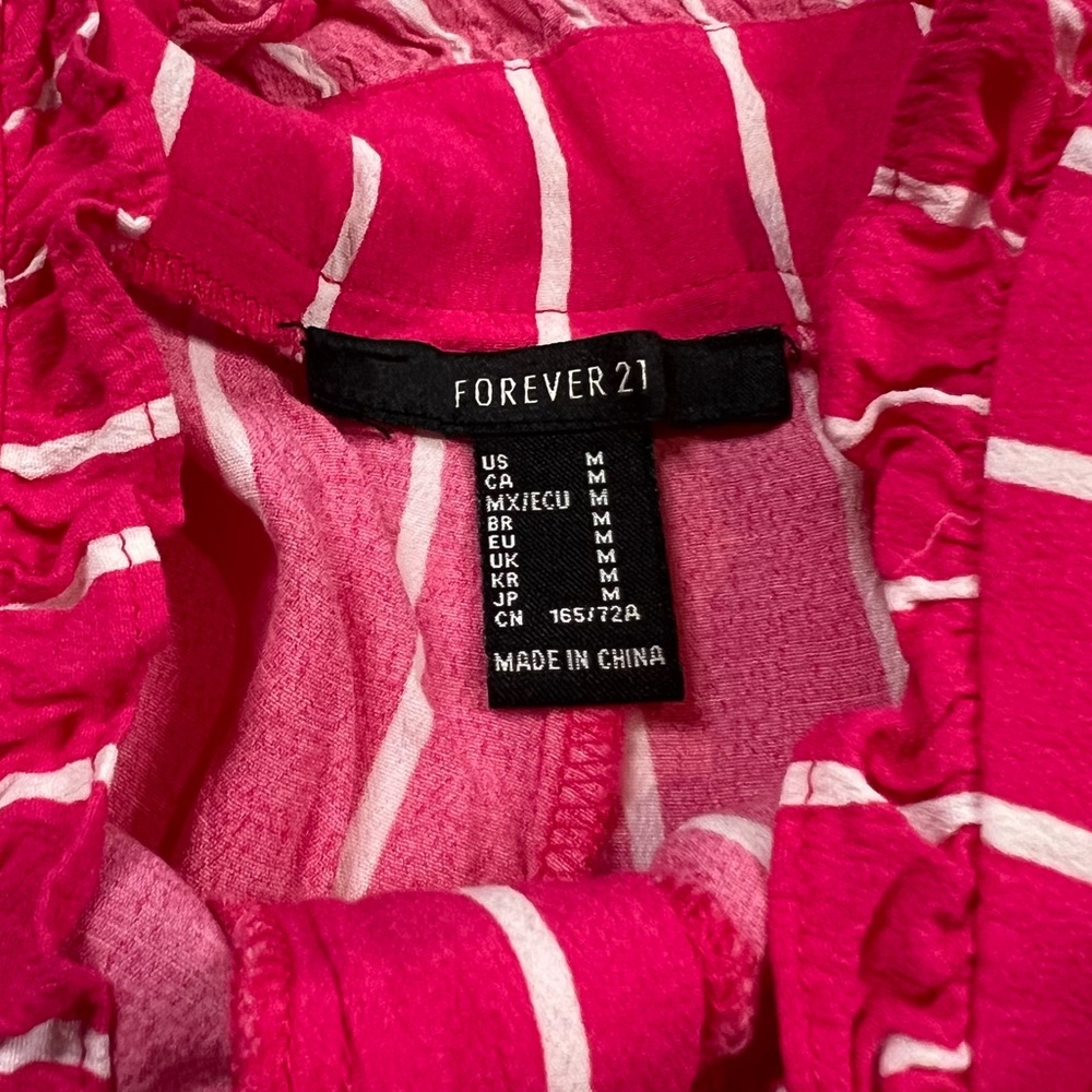 💗 Forever 21 -‎ Womans High Waisted Striped Pants - Picture 5 of 9